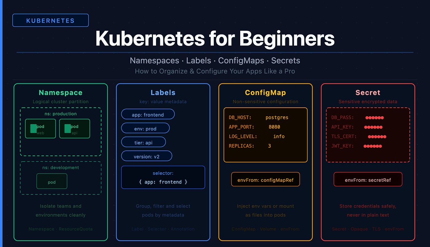 Kubernetes for Beginners: How to Organize, Configure, and Secure Your Apps Like a Pro