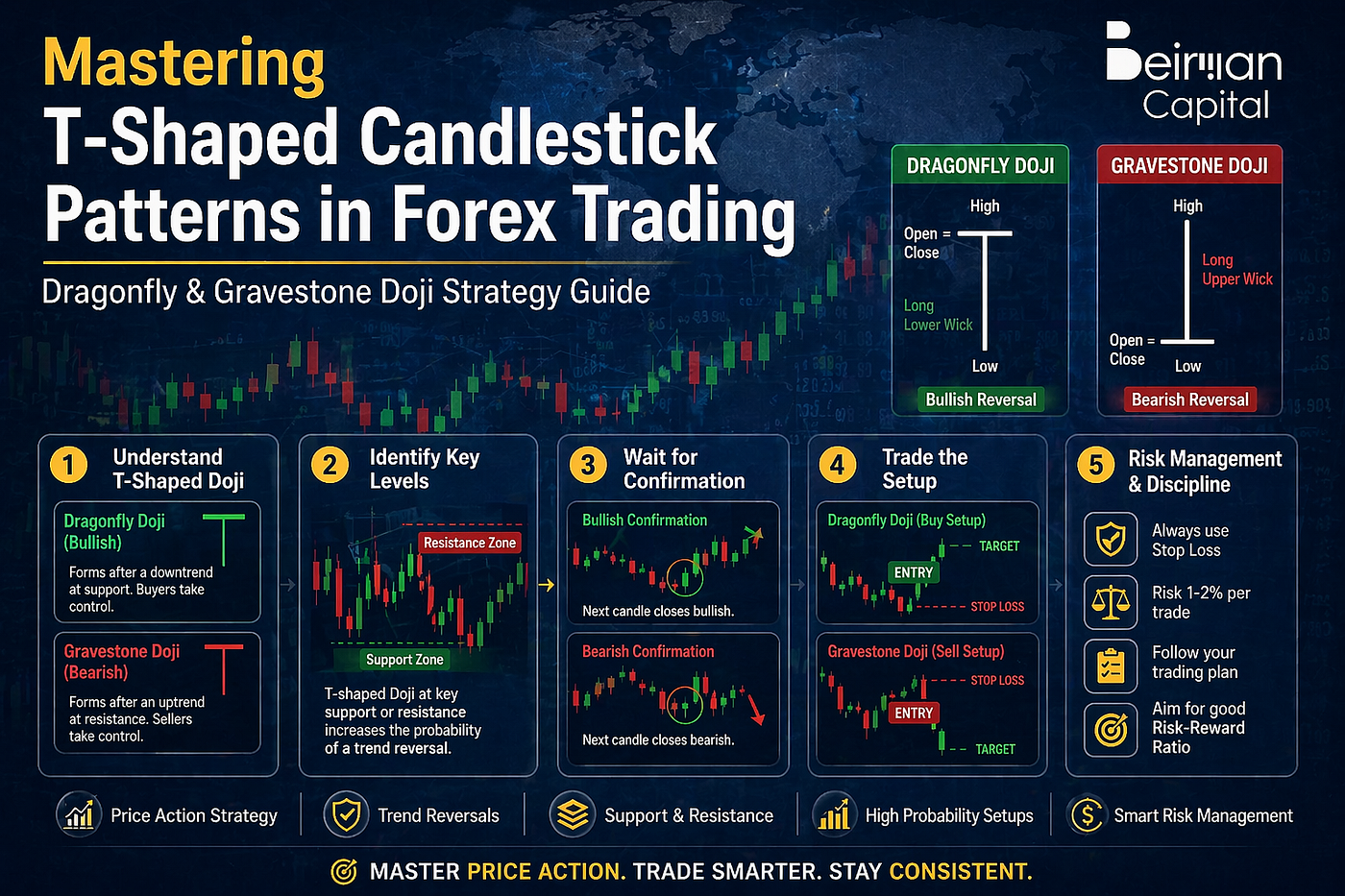Mastering T-Shaped Candlestick Patterns in Forex Trading