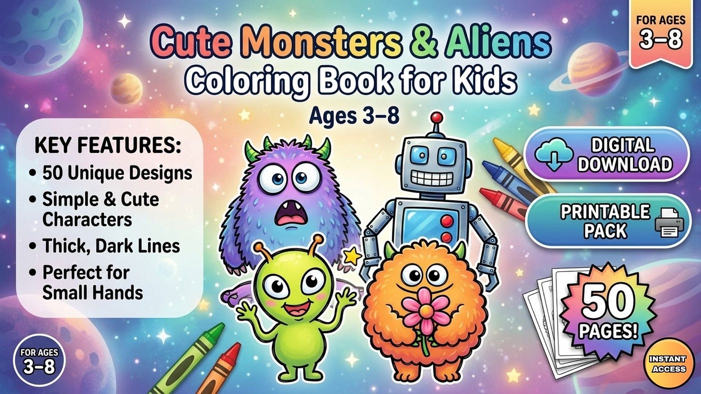 Coloring Page Monster Collection: Your Guide to Adorable Printables for Kids