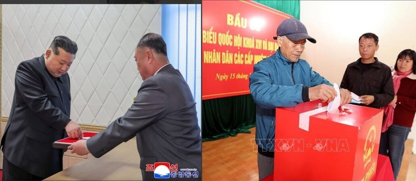 Elezioni ‘socialiste’ in Vietnam e Corea del Nord.