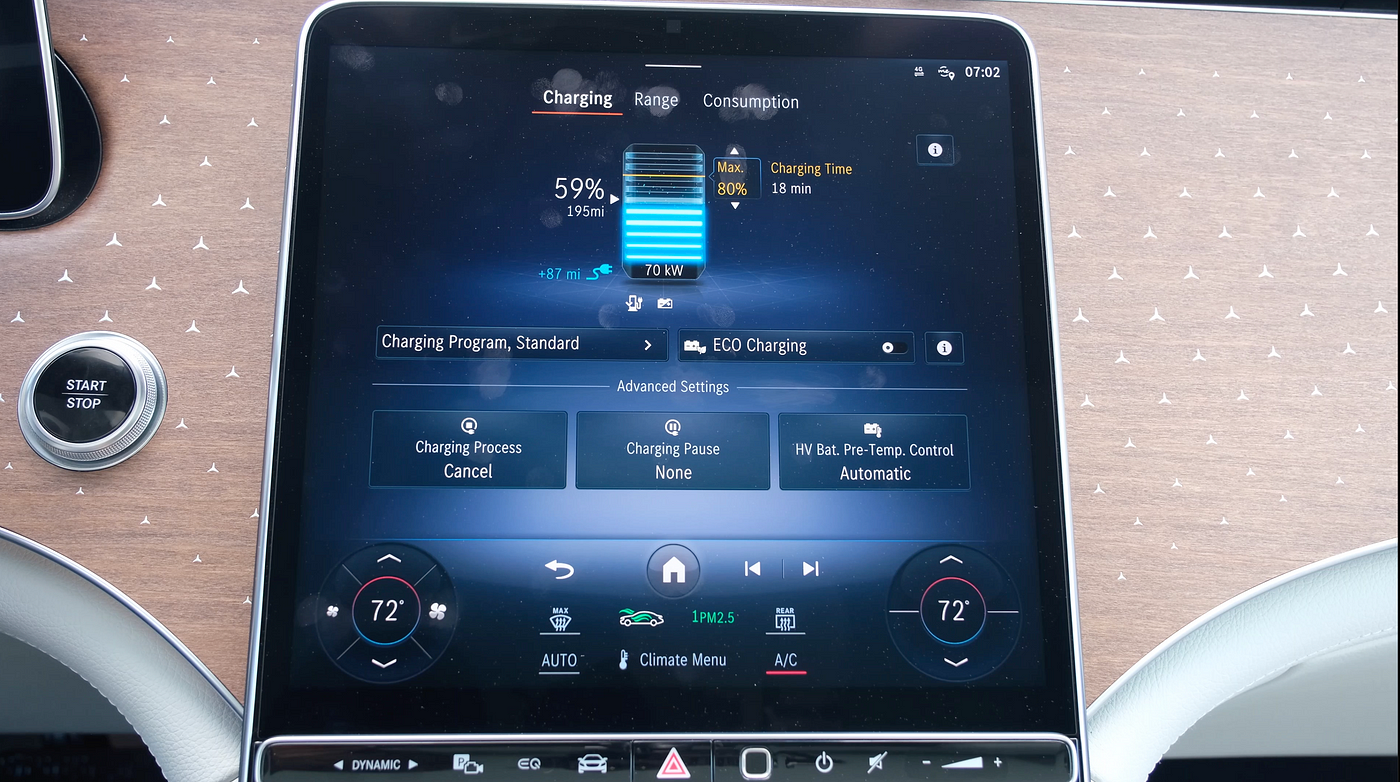 Displayschutz für Mercedes EQE SUV Touchscreen - Display Folie – ev-screen