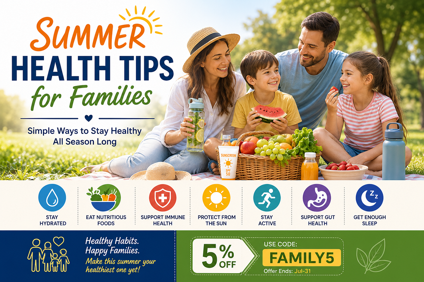 Summer Health Tips for Families: Simple Ways to Stay Healthy All Season Long | Herbspro
