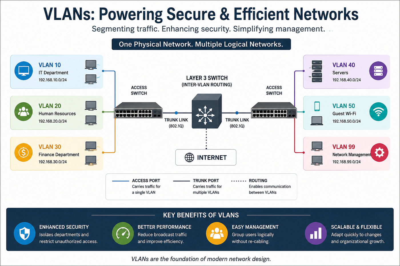 VLANs: The Backbone of Secure and Efficient Network Infrastructure