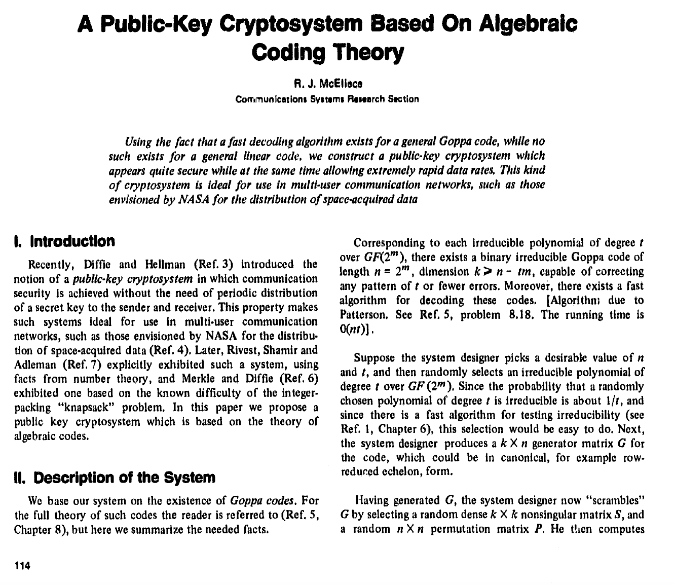 A Practical Example for McEliece Cryptography | by Prof Bill 