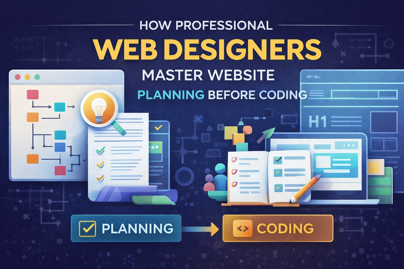 How Professional Web Designers Plan a Website Before Writing Code