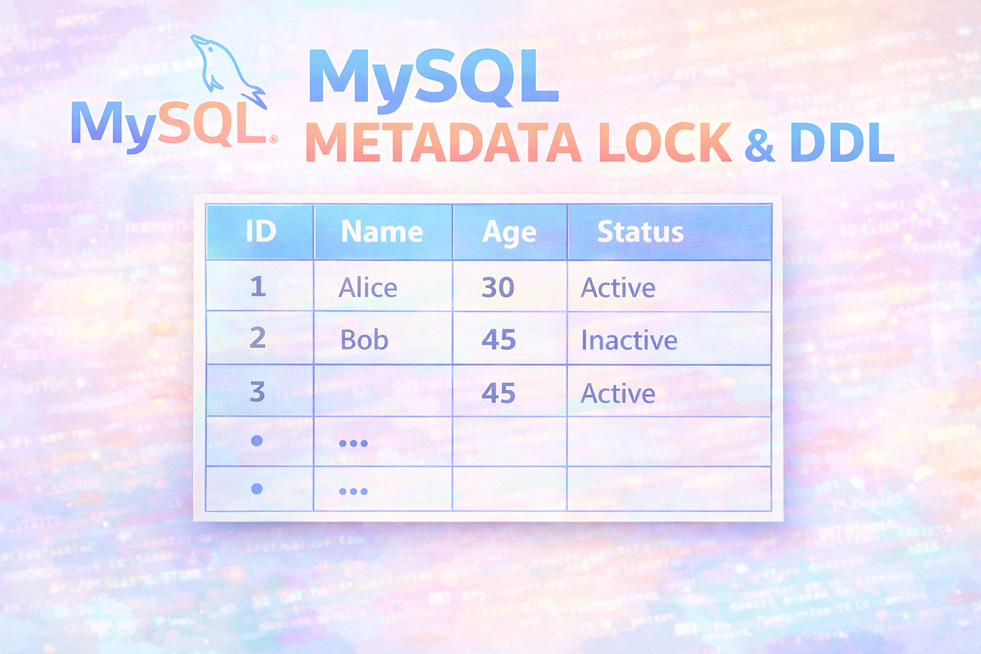 Understanding MySQL Metadata Locks with Examples | by Manikaran Kathuria |  Jan, 2026 | AWS in Plain English