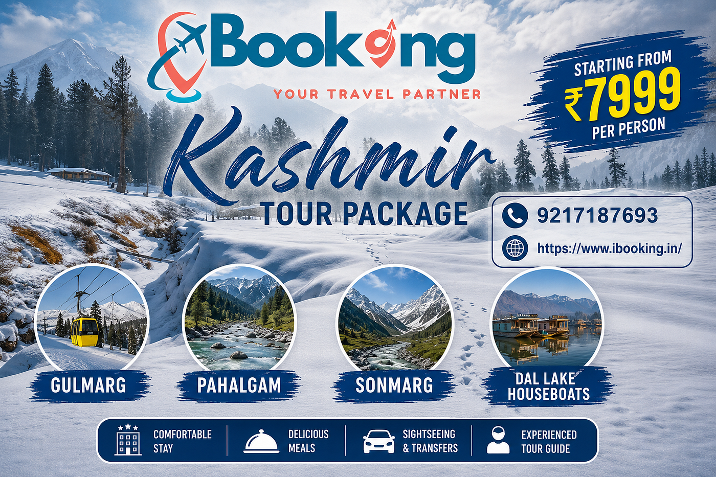 ✨ Kashmir Tour Package — Heaven on Earth Awaits You! ✨