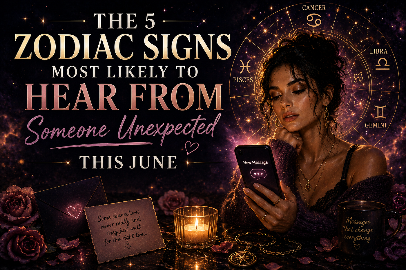 The 5 Zodiac Signs Most Likely to Hear From Someone Unexpected This June