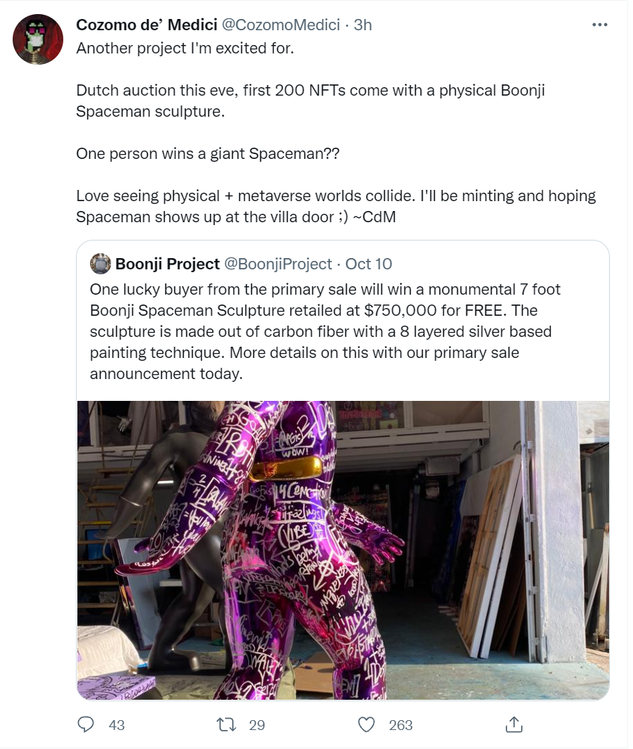 Can the Boonji Project Bump the Mekas Off the Top Spot for NFT Investors? |  by Jim Dee — From Blockchain to Bookshelves. | Web3 & Generative NFT  Programming Articles | Medium