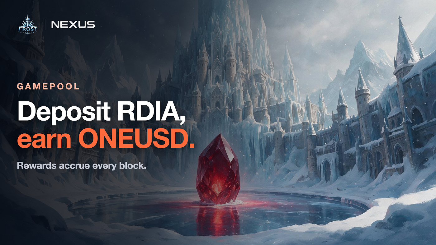 Introducing the Frost Kingdom GamePool: Deposit RDIA for ONEUSD Rewards