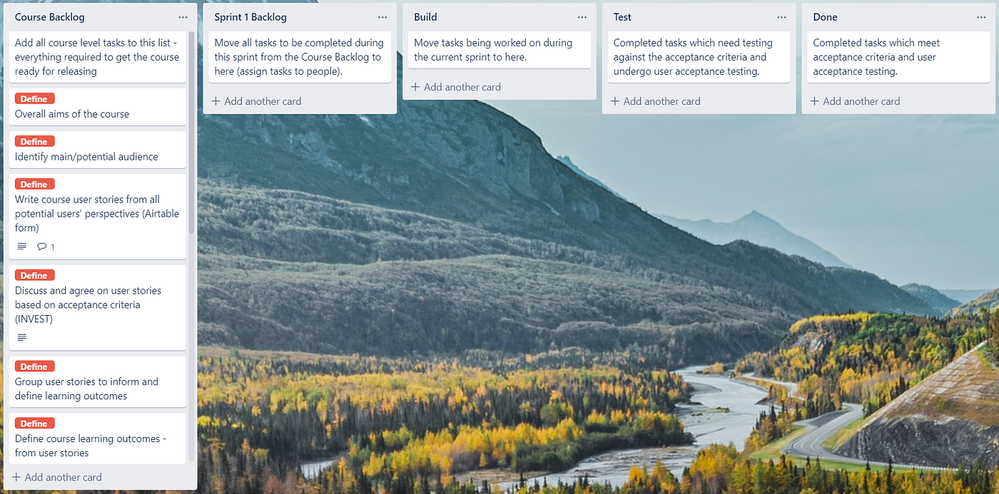 Designing and planning your online course with Trello, by John Owen, i3HS