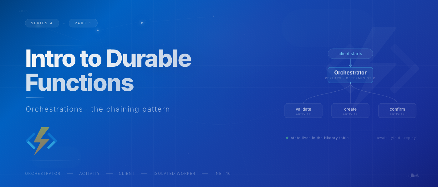 Intro to Durable Functions: Orchestrations and the Chaining Pattern