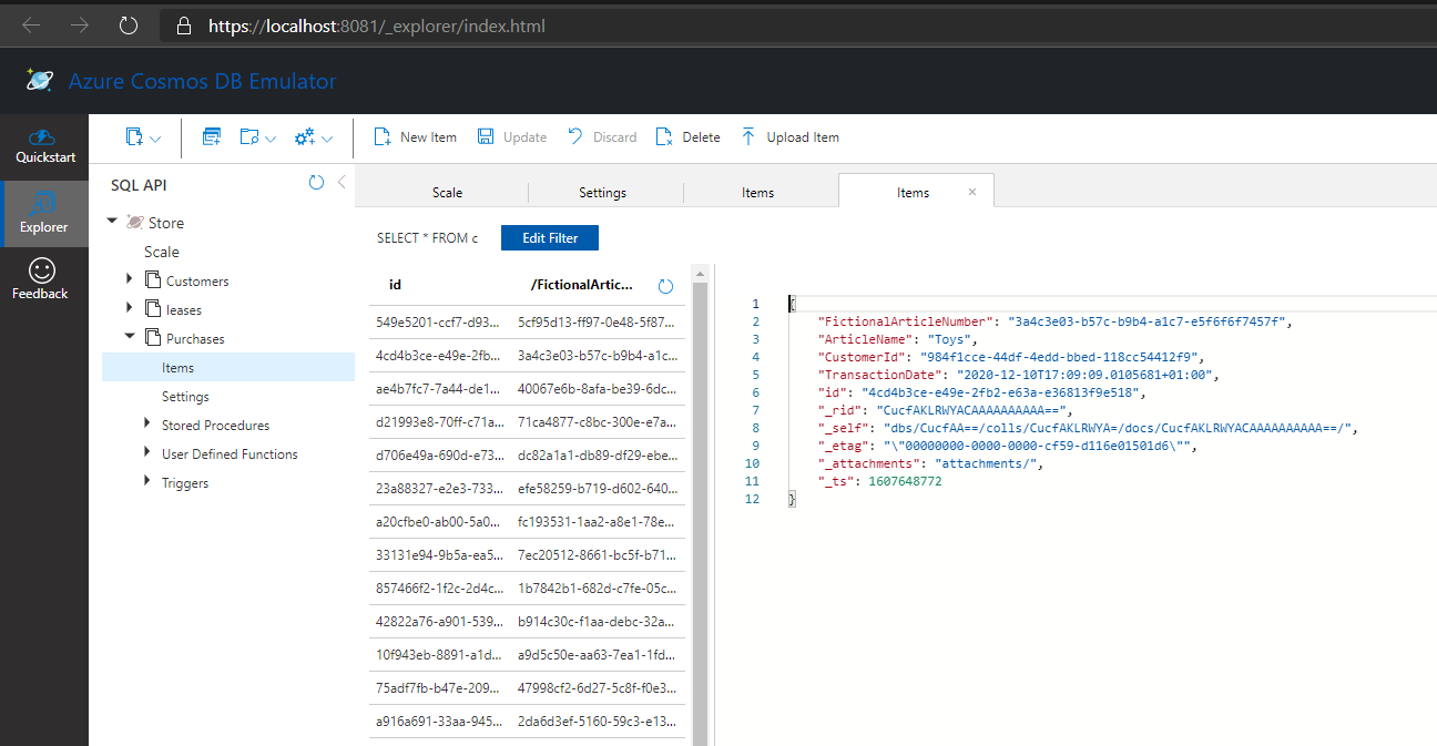 Azure Cosmos DB - Change Feed Lab - Code Samples