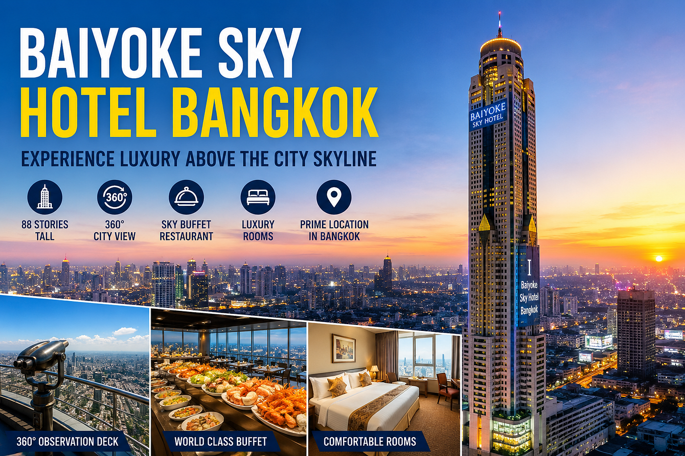 Baiyoke Sky Hotel Bangkok — Experience Luxury Above the City Skyline