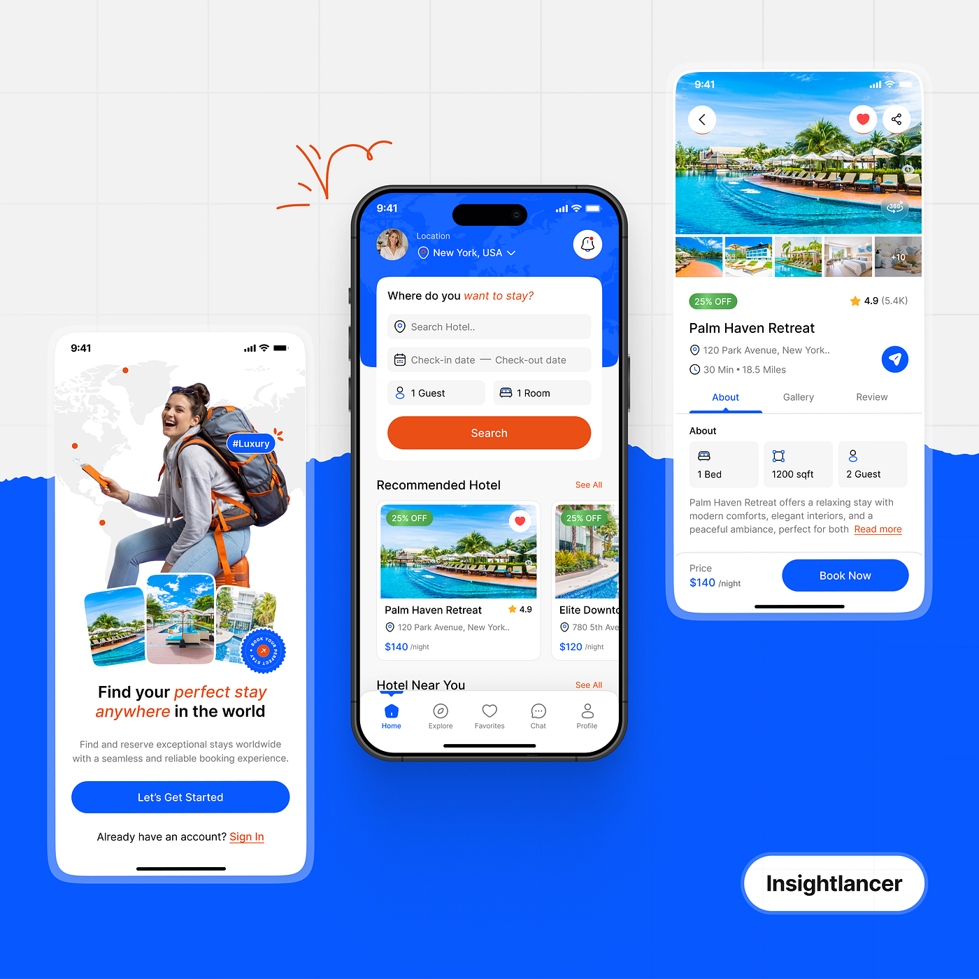 Hotel Booking Mobile App UIUX Design | Figma