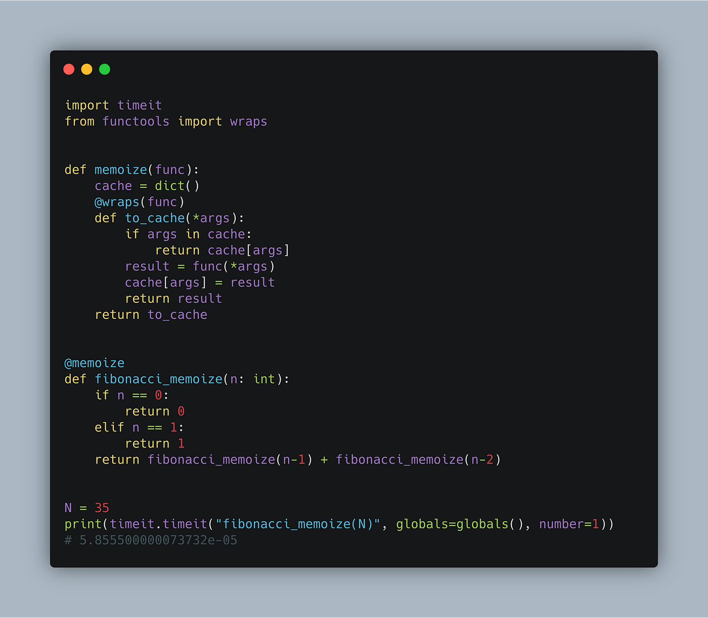 Python memoization | Easyread