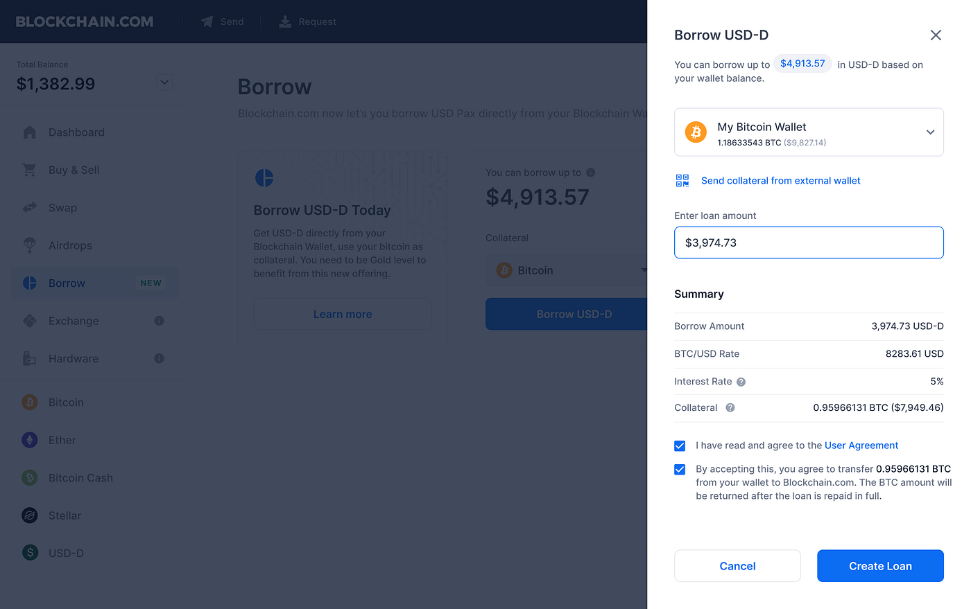 NeverSell — Borrow USD with your Crypto in the Blockchain.com Wallet | by  Blockchain.com | @blockchain | Medium