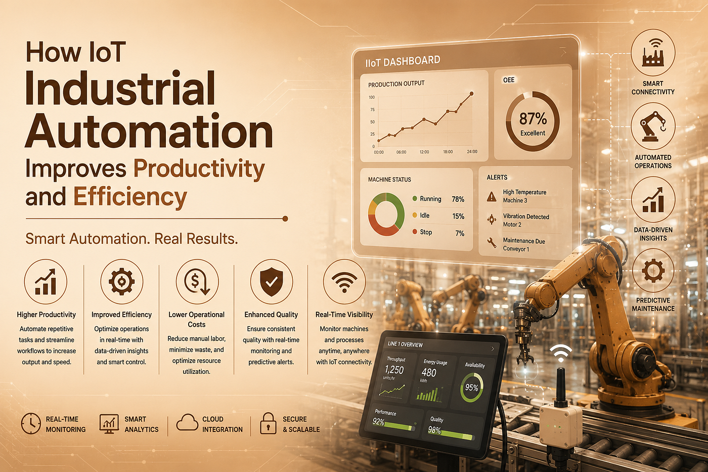 How IoT Industrial Automation Improves Productivity and Efficiency