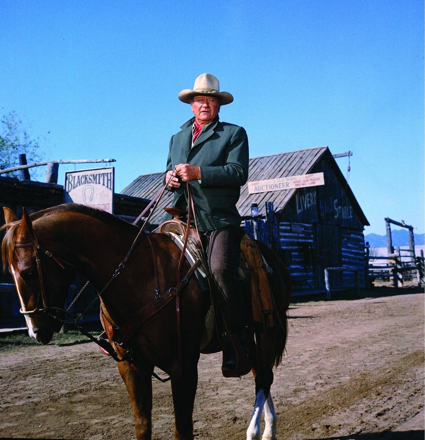 John Wayne American Cowboy Retro Lunch Box