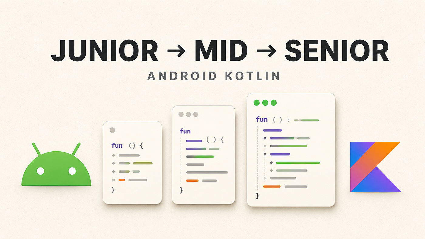 Mastering Android Kotlin in 2026: Junior vs Mid vs Senior — 5 Practical Code Examples