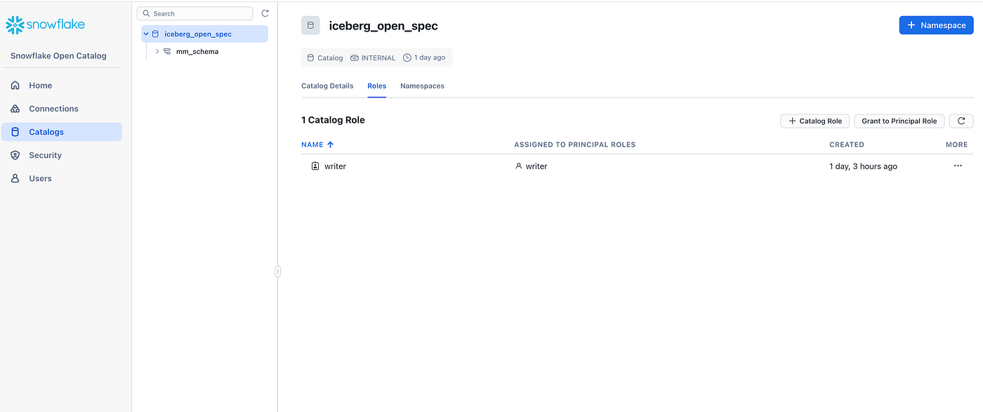 Connect to Snowflake Open Catalog from watsonx.data Spark