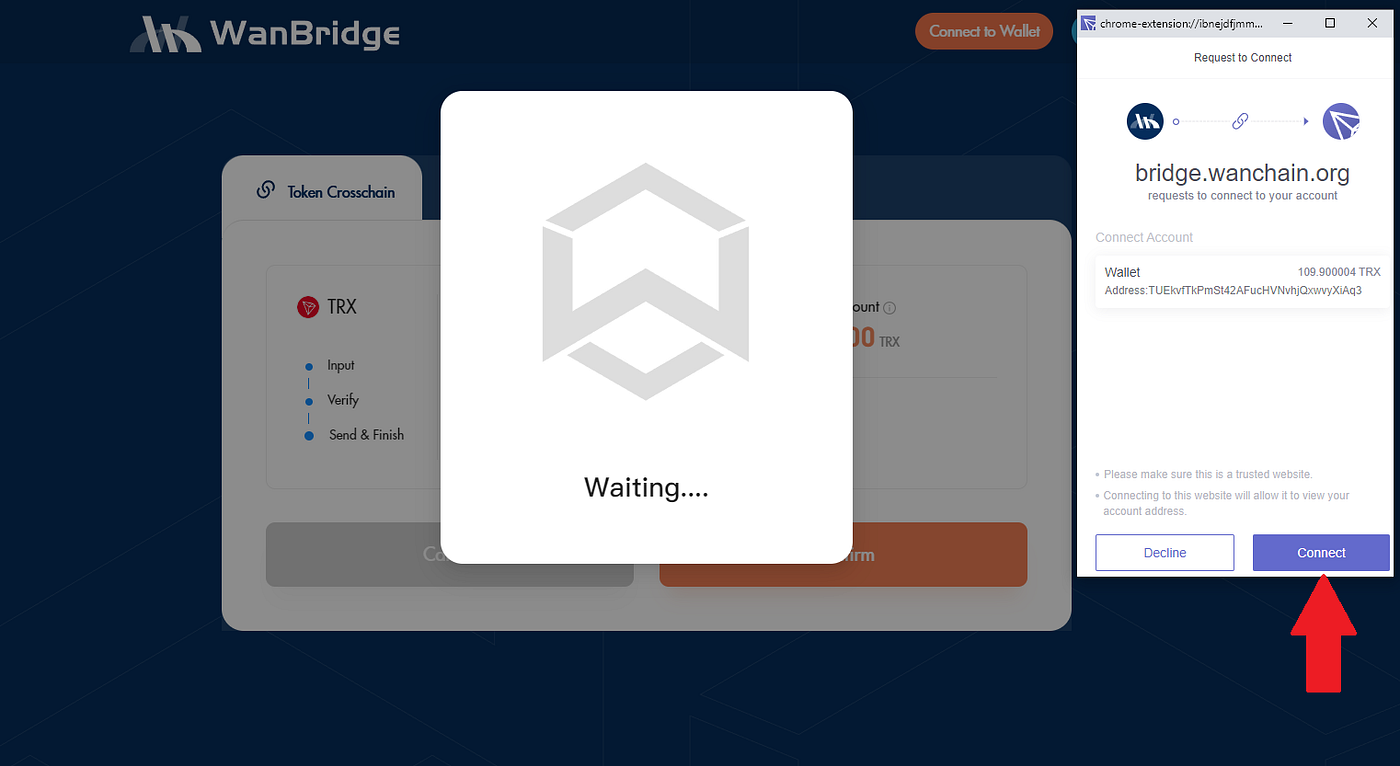 How to complete a crosschain transaction (TRX) | Wanchain