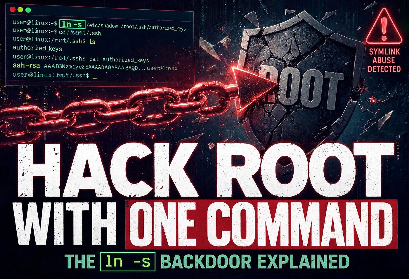 How symlink race conditions turn a harmless “ln” command into a privilege escalation exploit — and how SOC teams catch it
