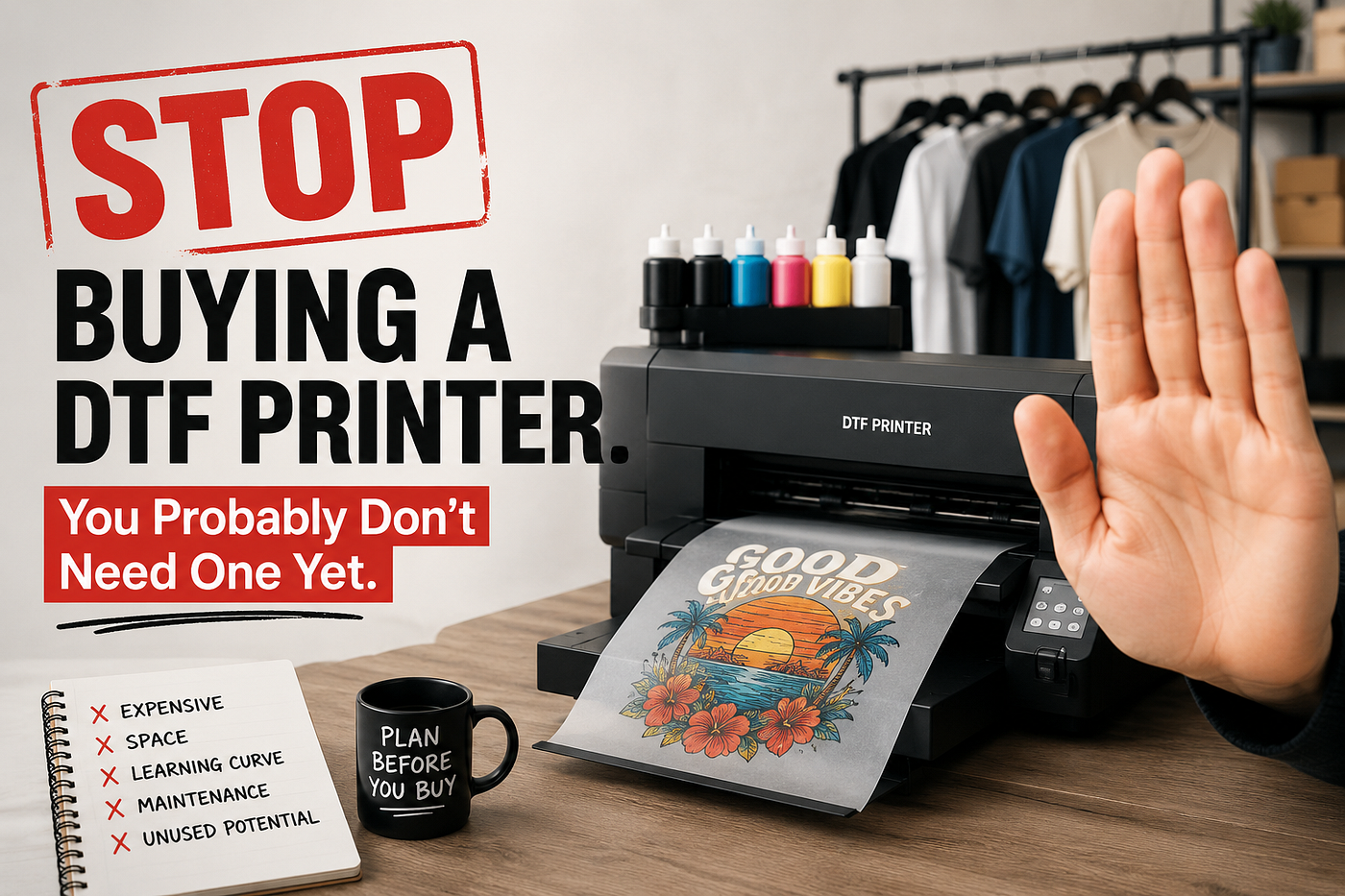 Don’t buy a DTF Printer. You Probably Don’t Need One Yet.