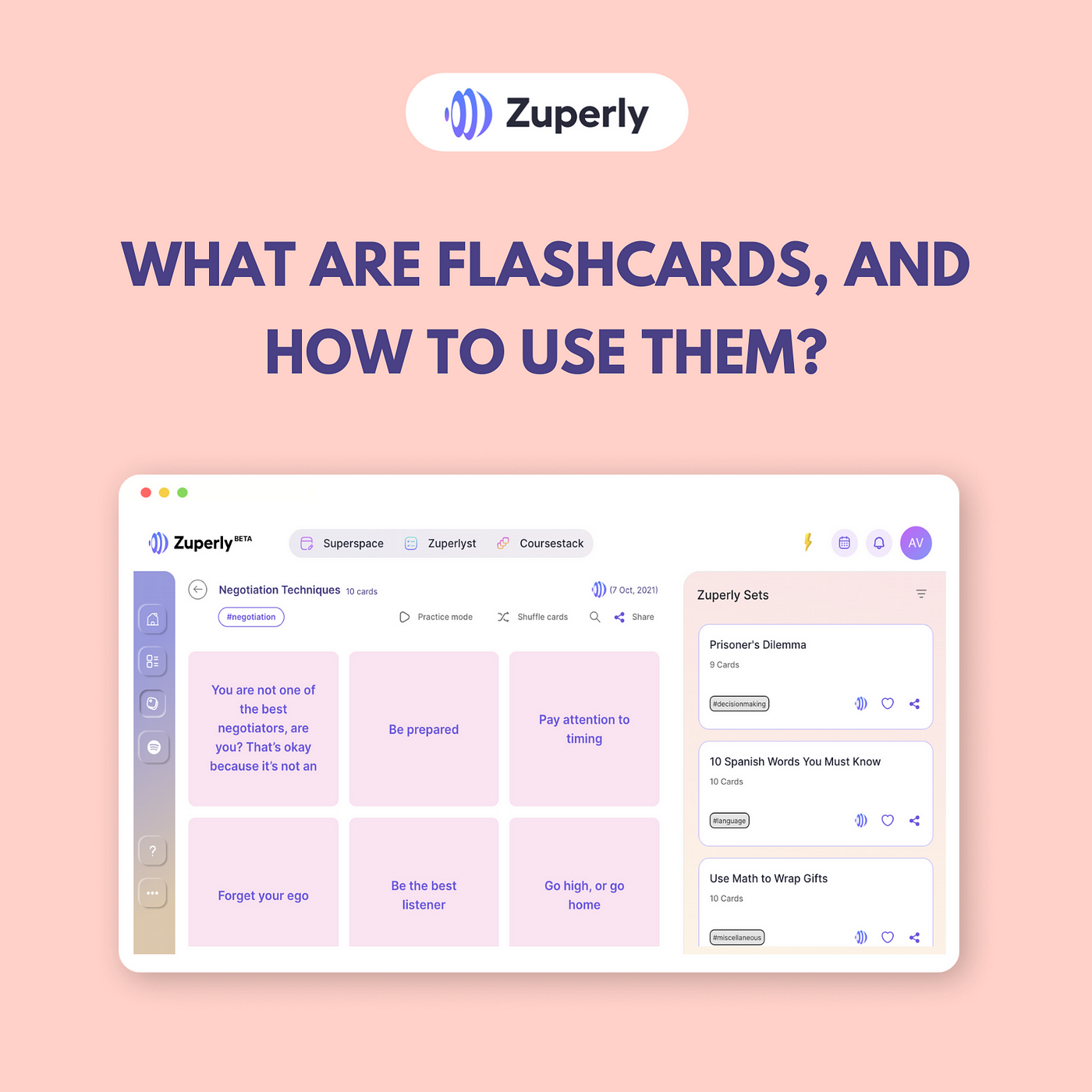 What are Flashcards, and how to use them?