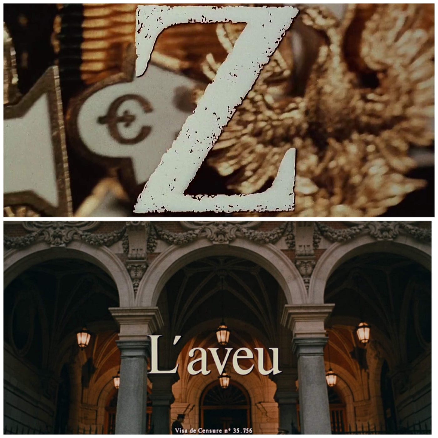 Z (1969) and L’aveu (1970)