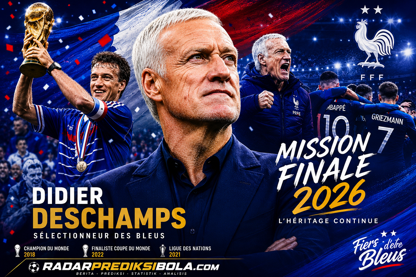 Profil Didier Deschamps: Arsitek Kesuksesan Timnas Prancis Menuju Piala Dunia 2026