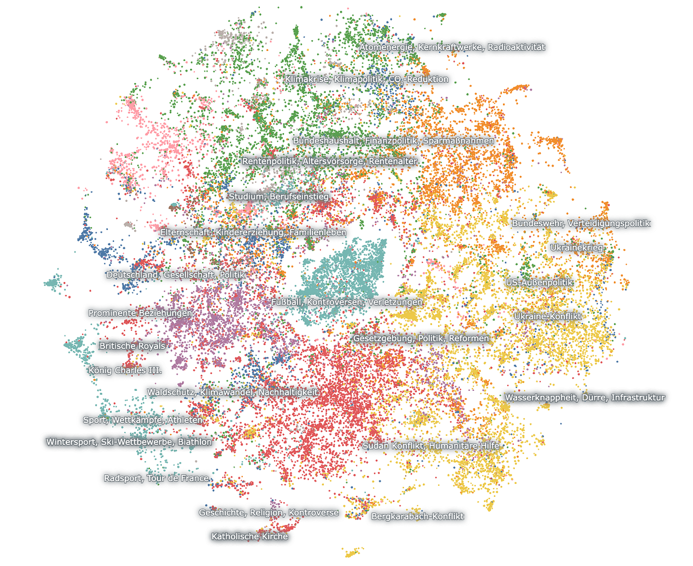 A Digital Map of DER SPIEGEL’s 2023 Journalism
