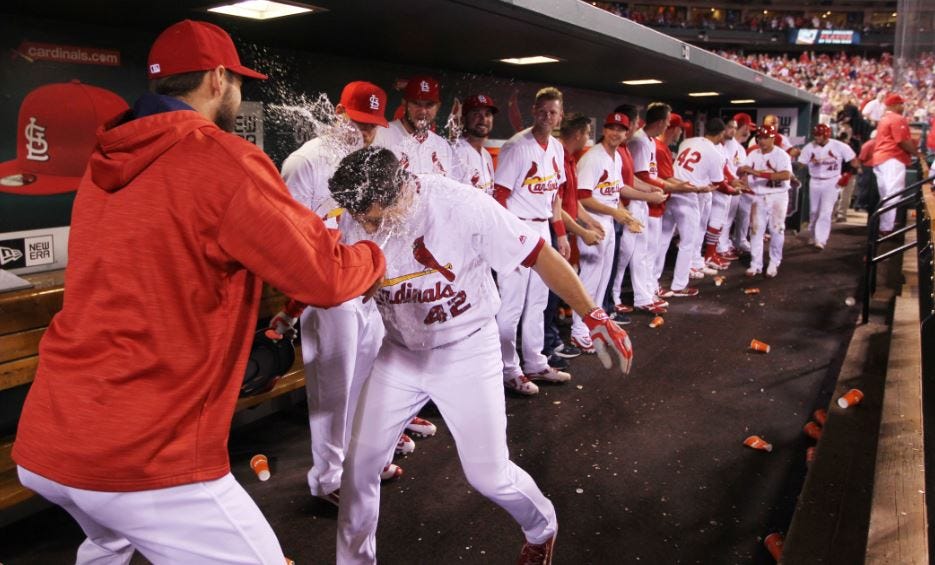 St.Louis Cardinals Even Santa Claus Cheers For Christmas MLB Long