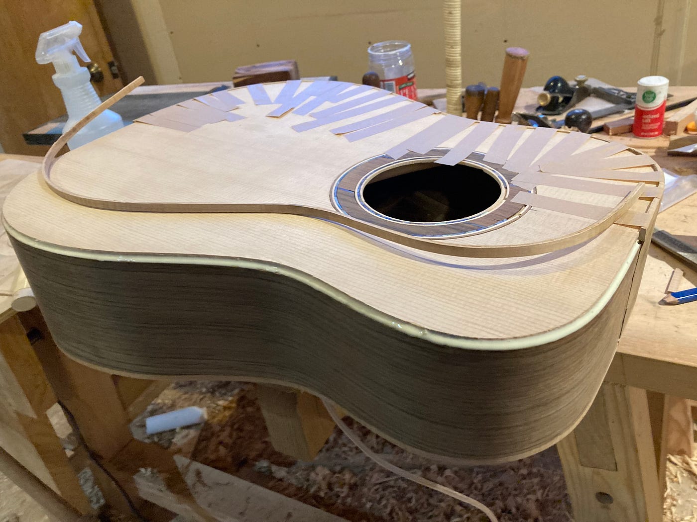 Binding the Guitar. Now that the guitar box is glued up and… | by John  Griswold | Woodworkers of the World Unite!!! | Medium