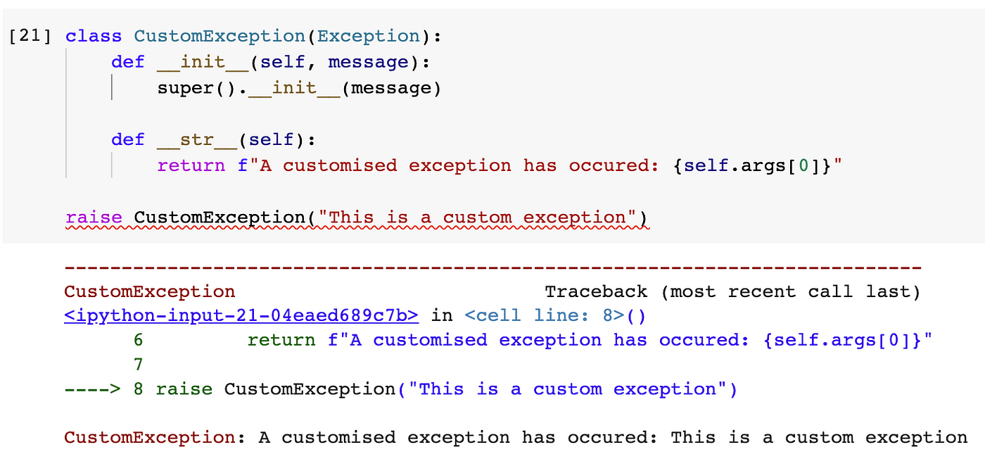 Learn to Create your Own Exceptions in Python 3 in less than 6 Minutes, by  Maxence LQ