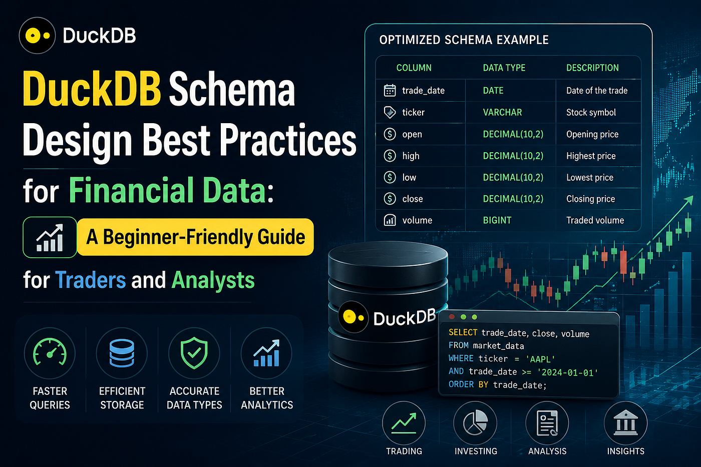 DuckDB Schema Design Best Practices for Financial Data: A Beginner-Friendly Guide for Traders and…