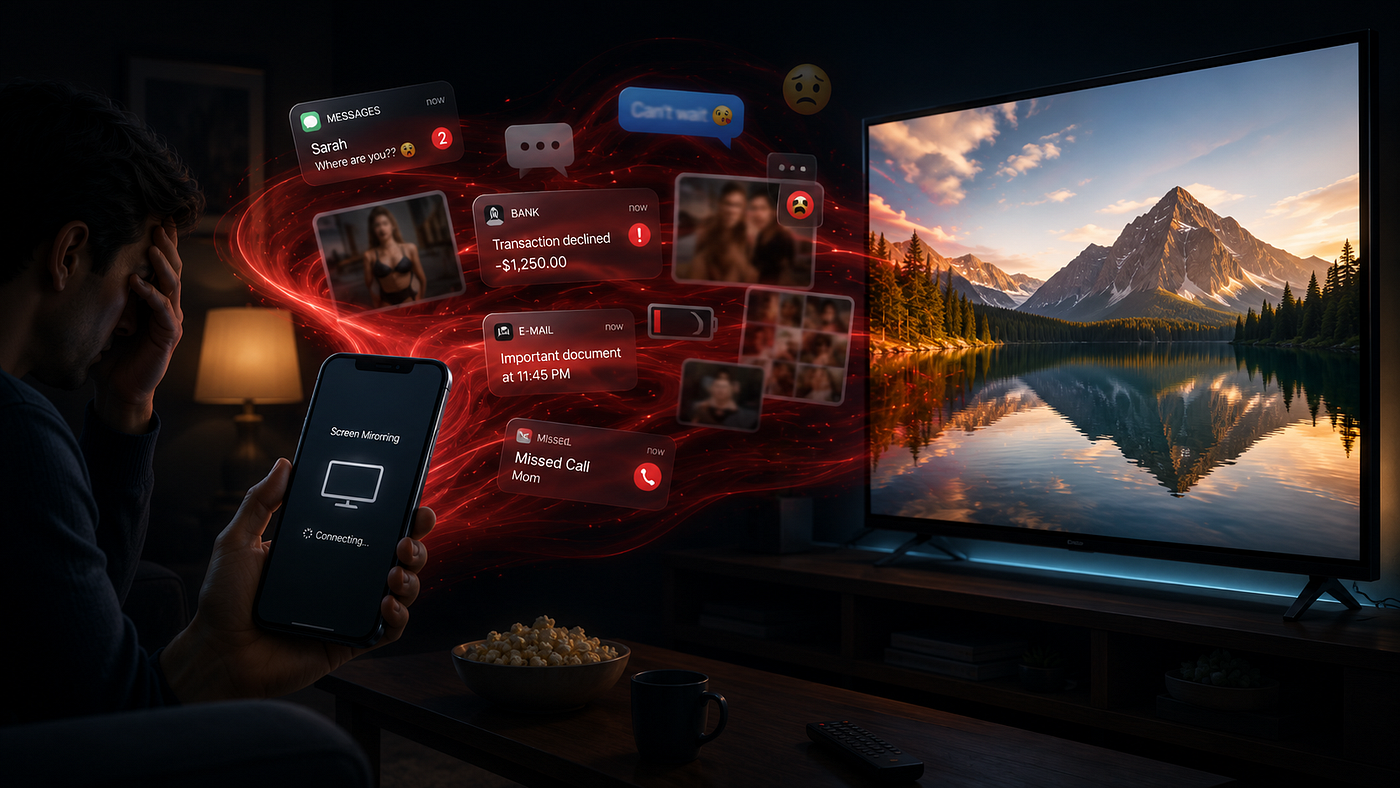 I Realized Screen Mirroring Isn’t About Sharing Photos. It’s About Sharing Your Entire Phone.