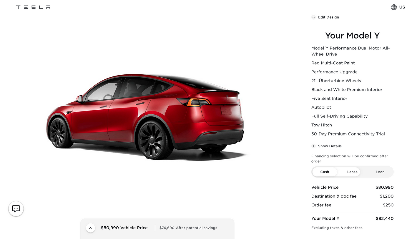 A Fully-Loaded 2022 Tesla Model Y Now Costs Over $82,000, by onlyusedtesla
