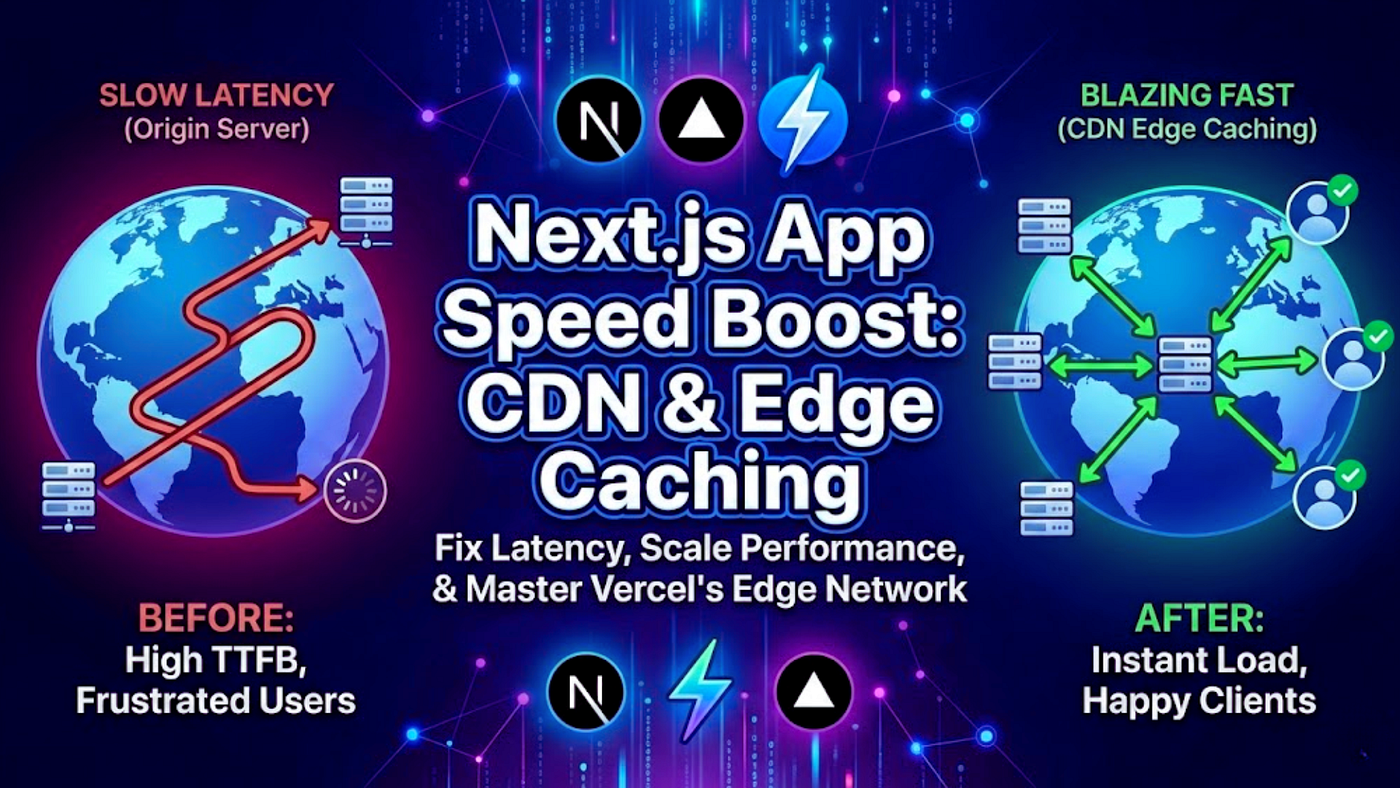 How I Made My Next.js App Blazing Fast with CDN and Edge Caching