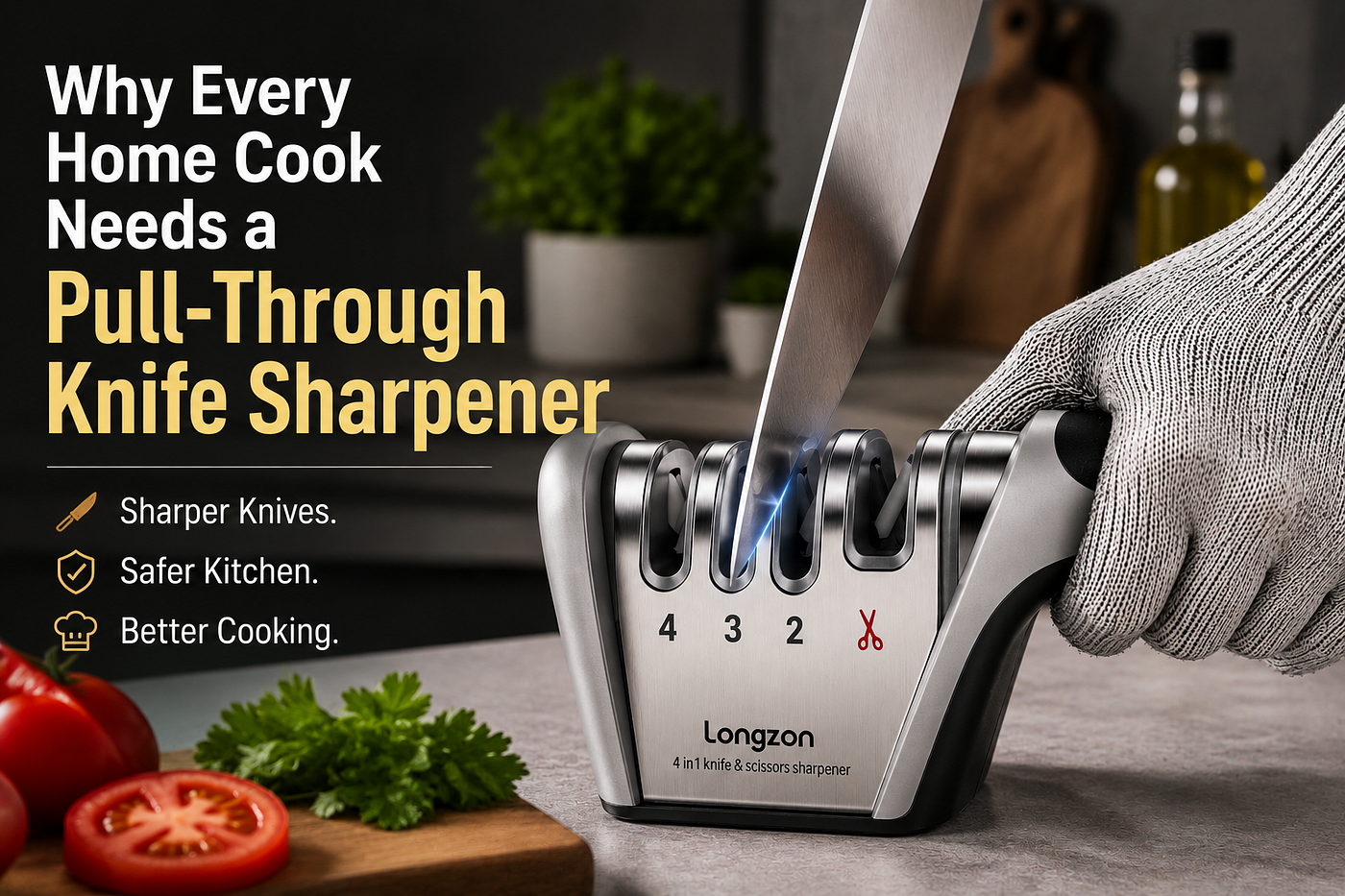 Why Every Home Cook Needs a Pull-Through Knife Sharpener