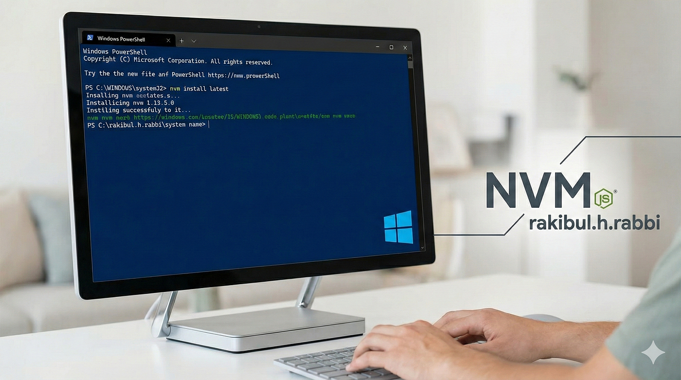 Installing NVM on Windows Using PowerShell — The Clean, Professional Way