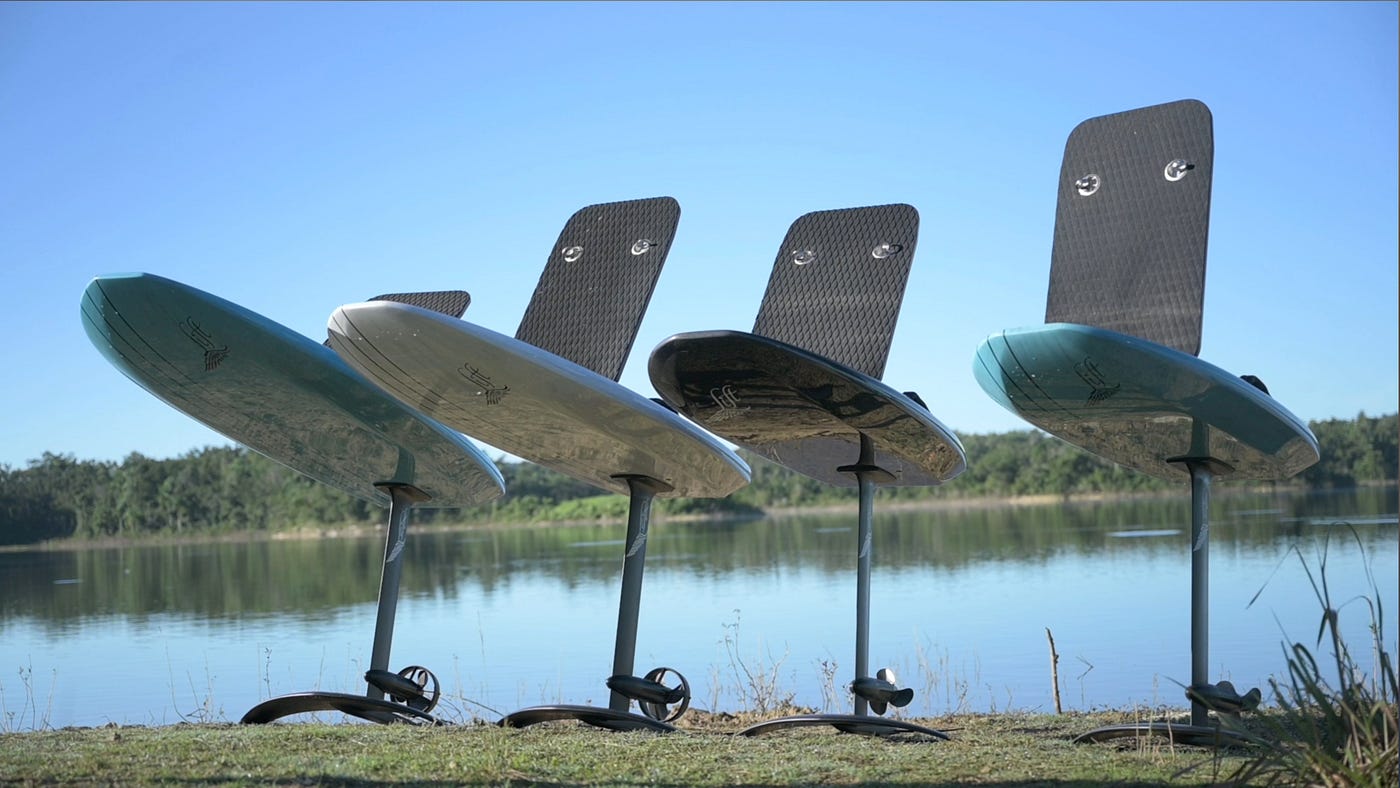 Lift eFoil board sizes line up