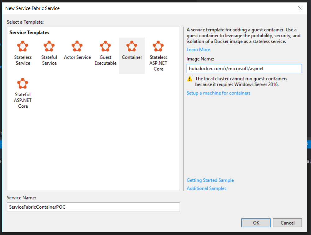 Deploy a Docker Container to your local Service Fabric Cluster | by Aram  Koukia | Koukia