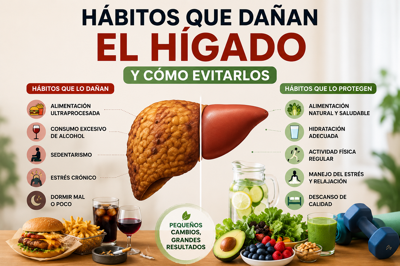 Hábitos que dañan el hígado y cómo evitarlos