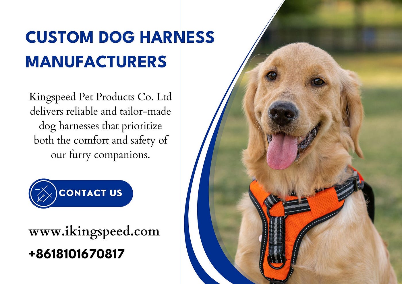 Custom Dog Harness ManufacturersCustom Dog Harness Manufacturers -  Kingspeed Pet Products - Medium