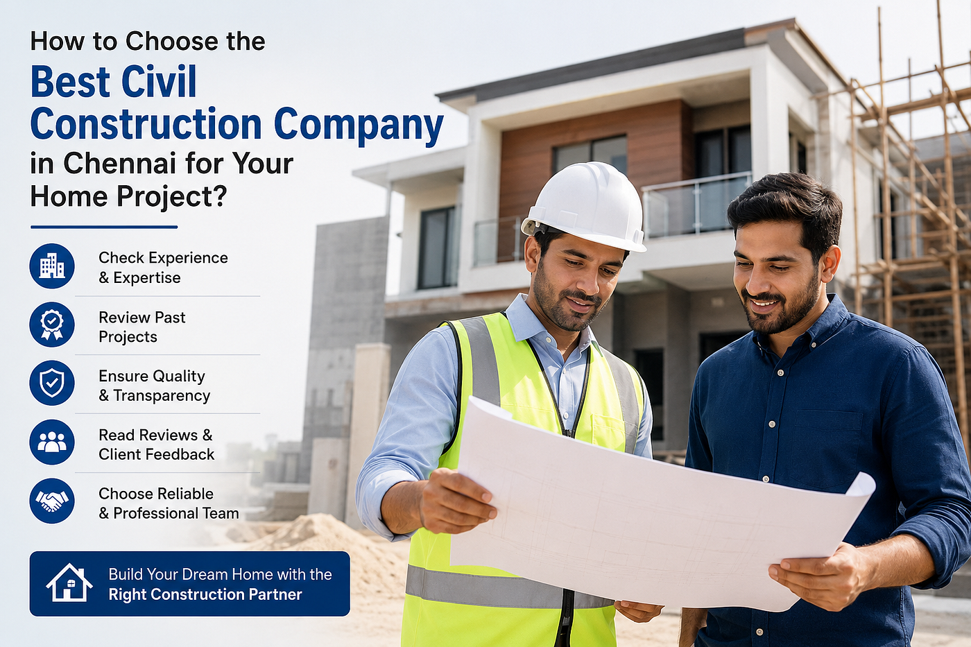 How to Choose the Best Civil Construction Company in Chennai for Your Home Project?