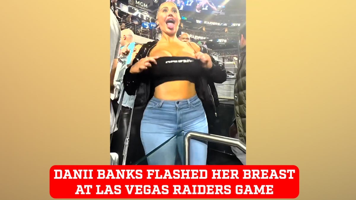 RAIDERS FAN DANII BANKS FLASHES CROWD VIDEO raiders fan flashes crowd,  raiders, danni banks raiders, danny banks, adult star kicked out of raiders  game, danil banks, raiders fan flashes, danii banks… -