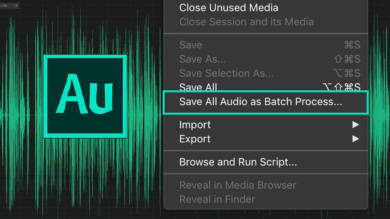281: Adobe Audition: Save All Audio As Batch Process | by Mike Murphy |  Medium