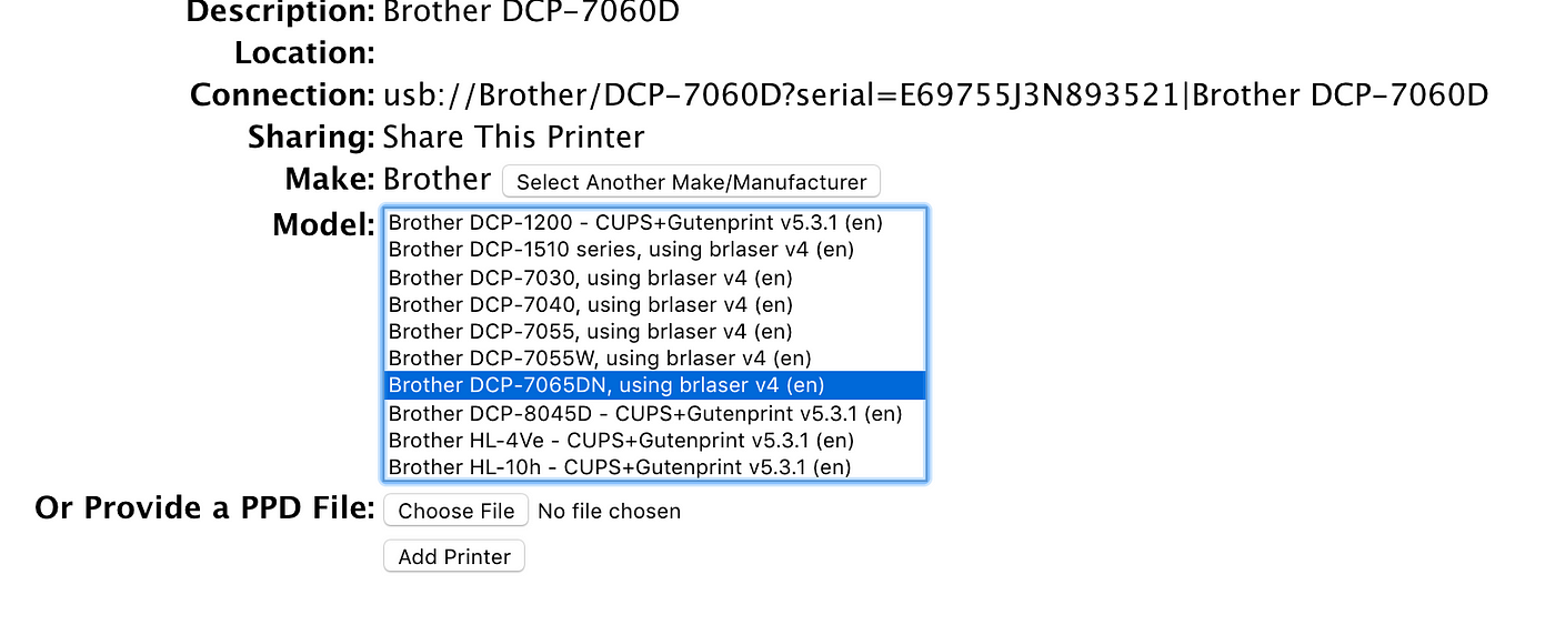 How to Use Your Brother Printer with CUPS on Raspberry Pi | by Alexander  Belov | Medium