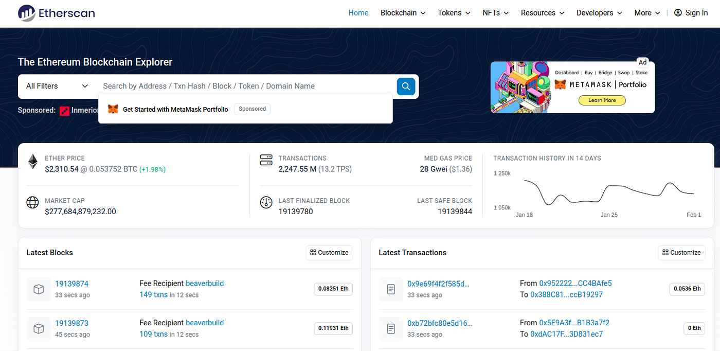 Ethereum wallet tracking: Which API is best? | by Adnan Jahangeer |  rakurai.io | Medium